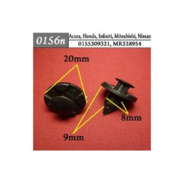 Клипсы Mitsubishi\Nissan\Honda\Infinity\Acura (0156n) 50шт