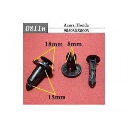 Клипсы Honda\Hyundai\Kia\Acura 90505SX0003 (50шт) (0811n)