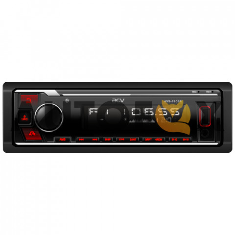 ACV AVS-920BR (1din/красная/Bluetooth/USB/AUX/SD/FM/4*50)