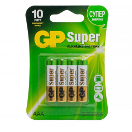 GP AAA LR03/4SH Super Alkaline Элемент питания 