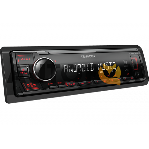 Kenwood KMM-105RY (USB+AUX Красная/1RCA)