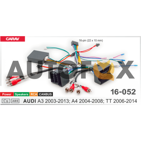 Carav 16-052: CAN-OD AUDI A3 2003-2013; A4 2004-2008; TT 2006-2014