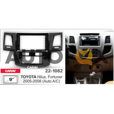 Carav 22-1082: 9" TOYOTA Hilux, Fortuner 2005-2008