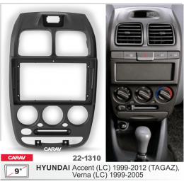 Carav 22-1310: 9" HYUNDAI Accent (LC) 1999-2012 (TAGAZ), Verna (LC) 1999-2005