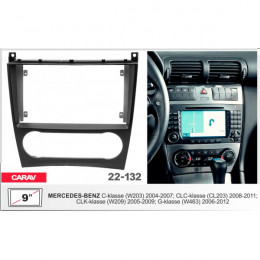 Carav 22-132: 9" MERCEDES-BENZ C-klasse (W203) 2004-2007; CLC (CL203) 2008-2011